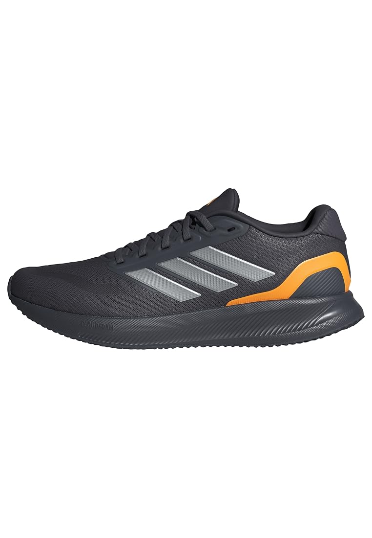 Adidas Performance Runfalcon 5 Men's Running Shoes, Aurora Onix/Iron Met./Lucid Tangerine, 11.5 US