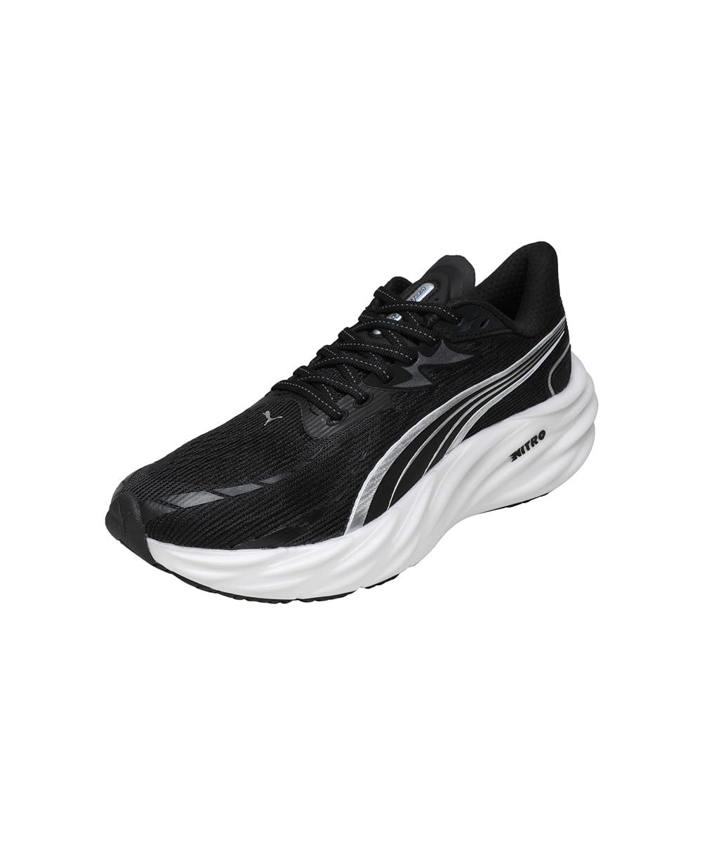 PUMA Women's Velocity Nitro 4 Running Shoe, Dark Amethyst Black, 9.5 US