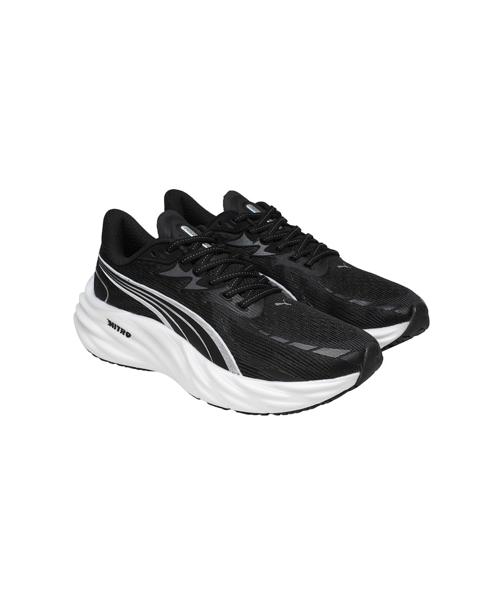 PUMA Women's Velocity Nitro 4 Running Shoe, Dark Amethyst Black, 9.5 US