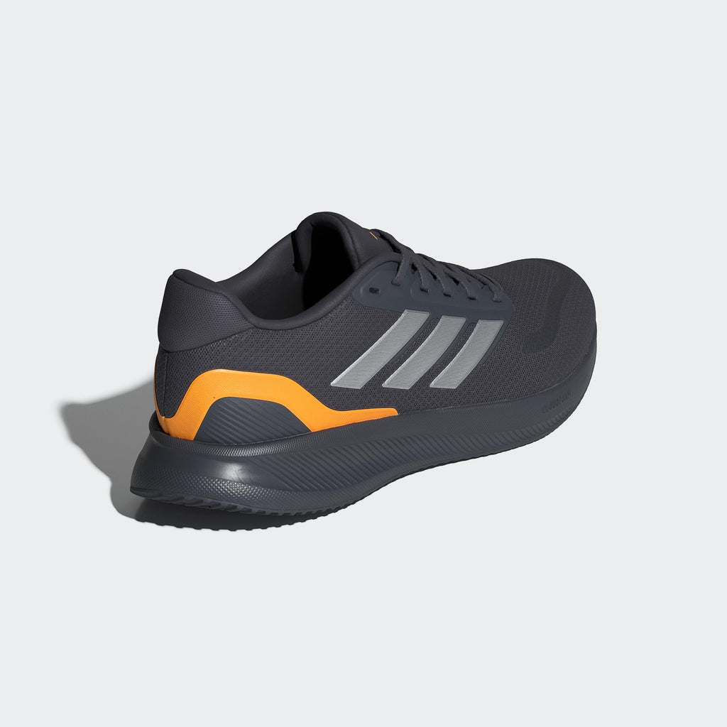 Adidas Performance Runfalcon 5 Men's Running Shoes, Aurora Onix/Iron Met./Lucid Tangerine, 11.5 US