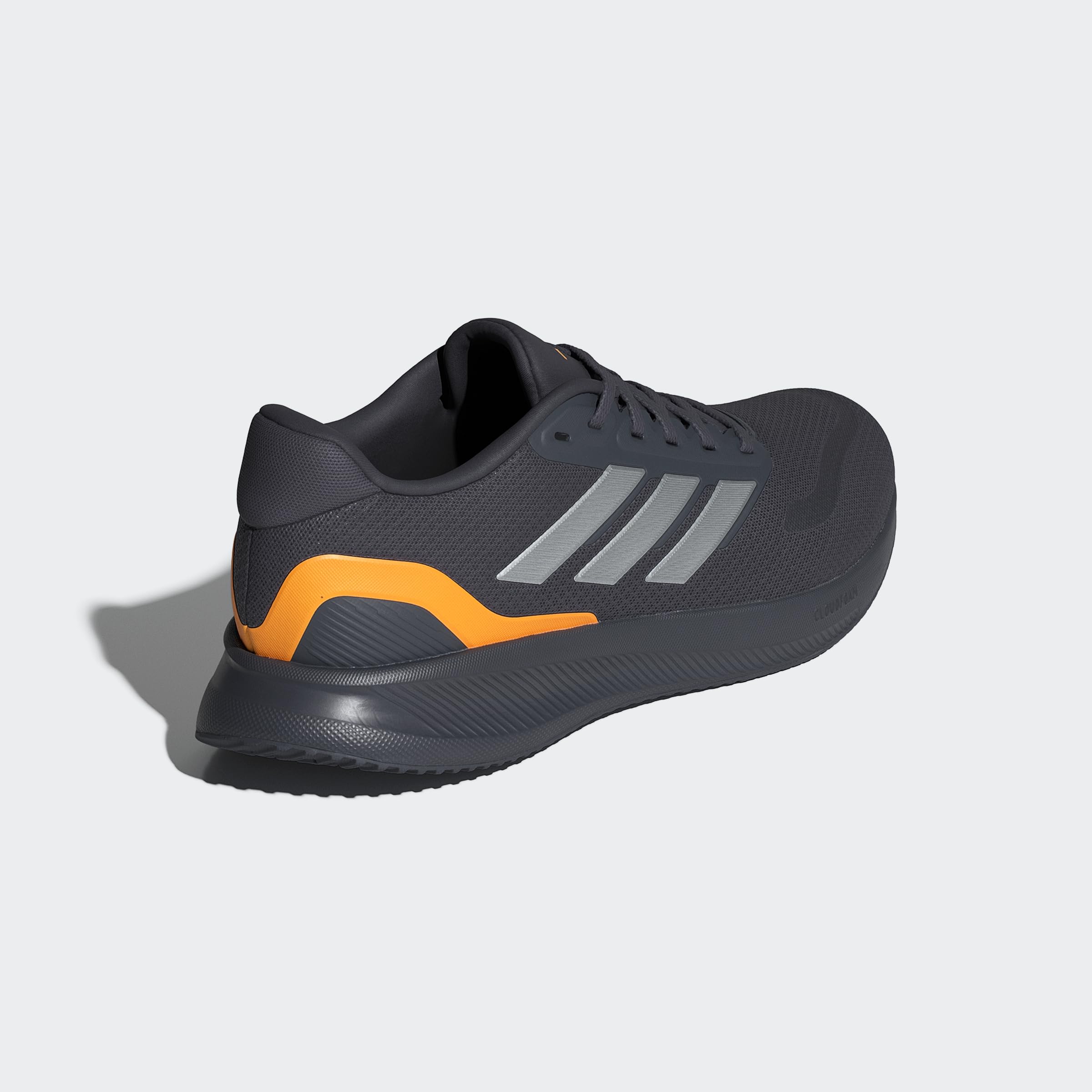 Adidas Performance Runfalcon 5 Men's Running Shoes, Aurora Onix/Iron Met./Lucid Tangerine, 11.5 US