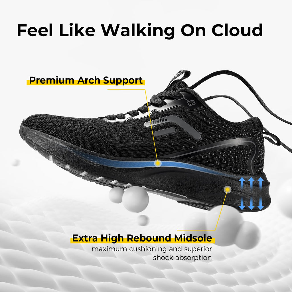 FitVille JetCore – Men's Wide Fit Road Running Shoe