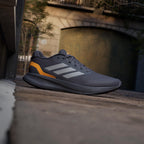 Adidas Performance Runfalcon 5 Men's Running Shoes, Aurora Onix/Iron Met./Lucid Tangerine, 11.5 US
